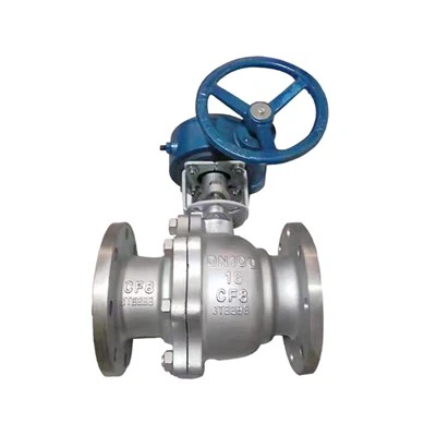 Flange CF8 PTFE Lined Phau Ntawv Pob Valve