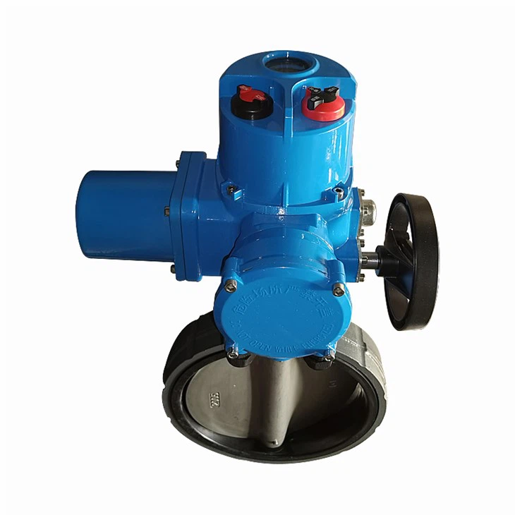 Electric Proportional Wafer Rubber Seal Butterfly Valve